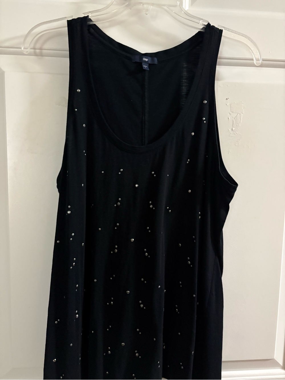 GAP Black Sleeveless Tank with Sparkle Studs